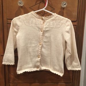 Cream colored cardigan